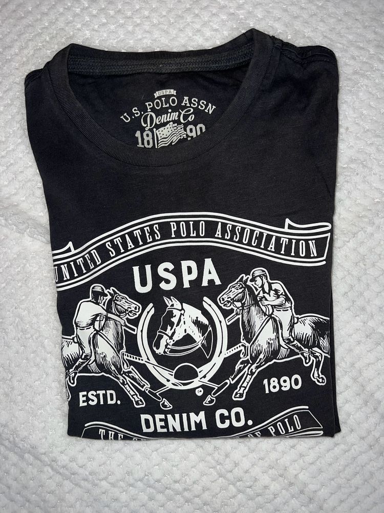 Men USPA Full Sleeves Round Neck Tshirt