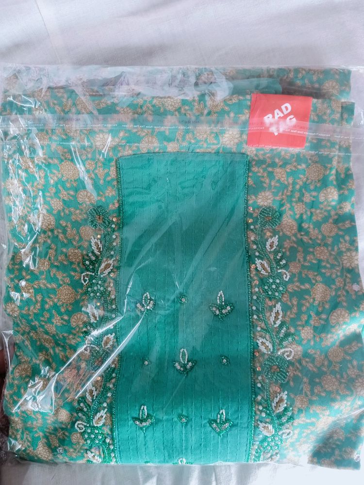 Sea Green Dress Material