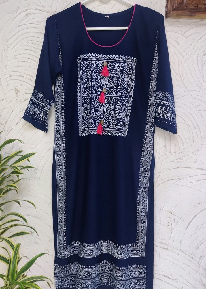 (New) Navy Blue Kurta, Only Tag Missing