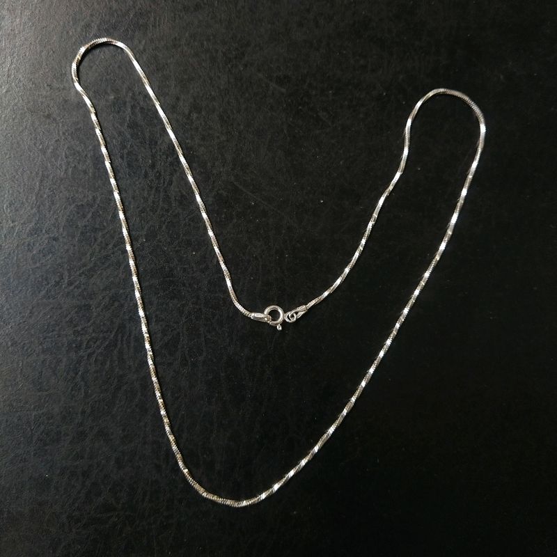 925 Hallmark Pure Silver Zigzag Chain For Unisex