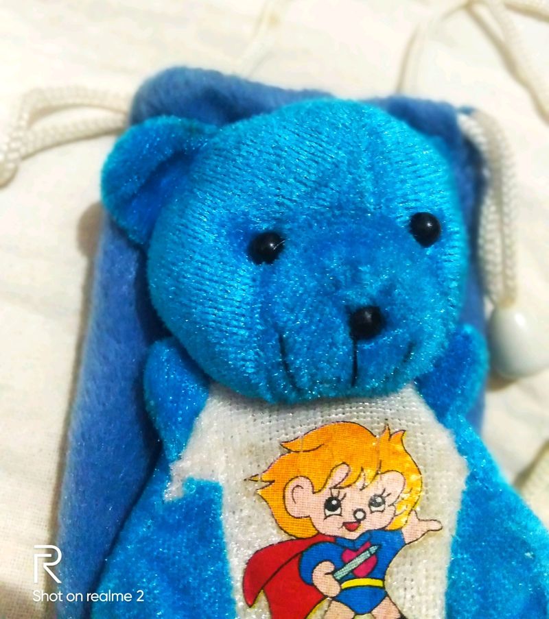 Small Velvet Teddy 🧸🐻 Sling Pouch .