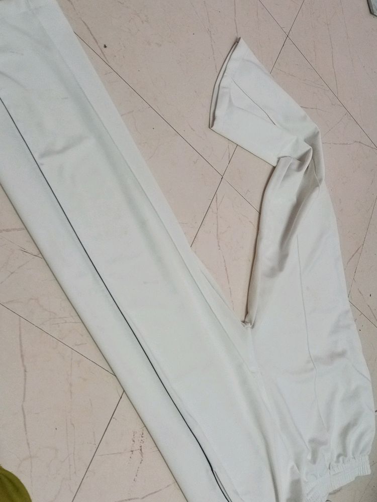 White Track Pant