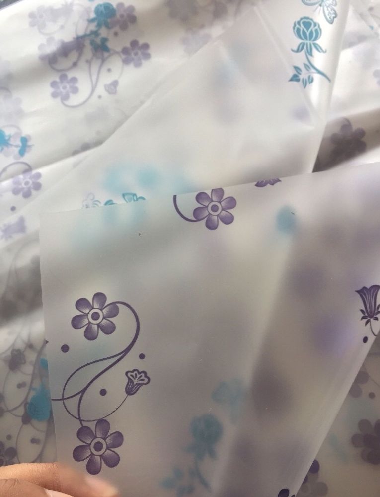 Frozen Cellophane sheets (gift wrapping/henna cone