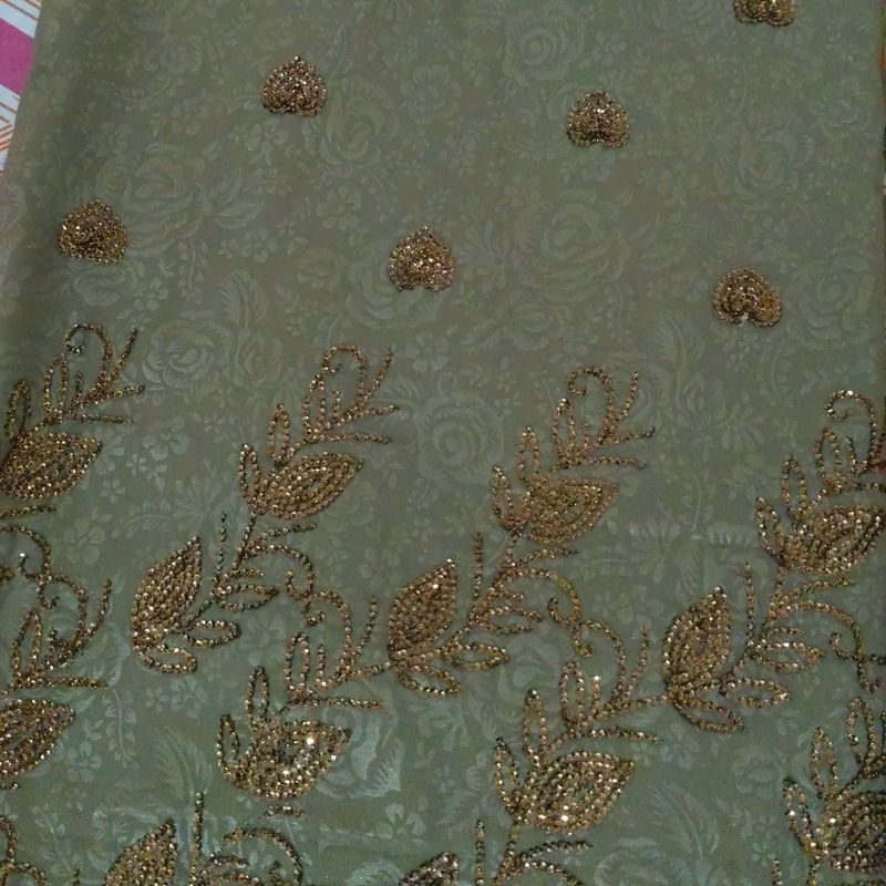 Tan Colour Georgette Saree