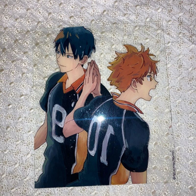 Haikyuu Glass Painting  (Without Frame)