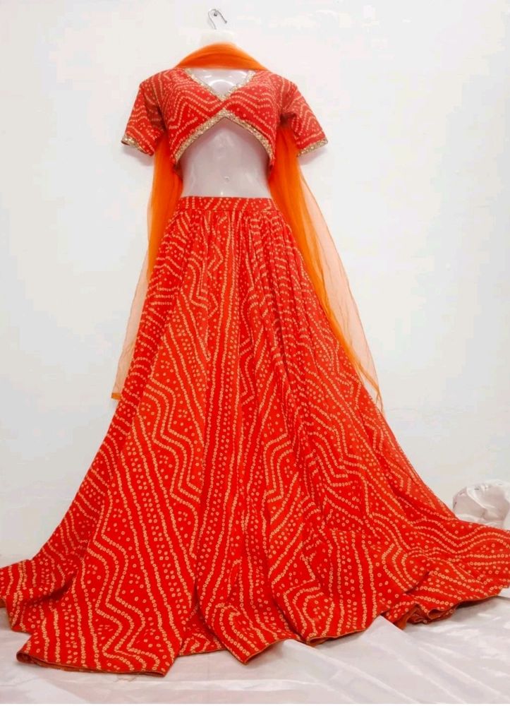 Bandhni Lahenga Choli With Duppata