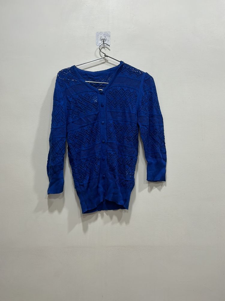 Net Blue Top