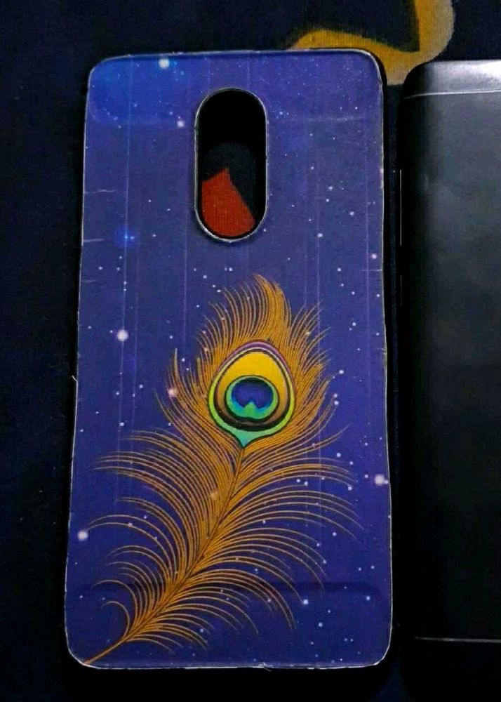 Redmi Note 4 Mobile Cover (Krishna God Mor pankh)