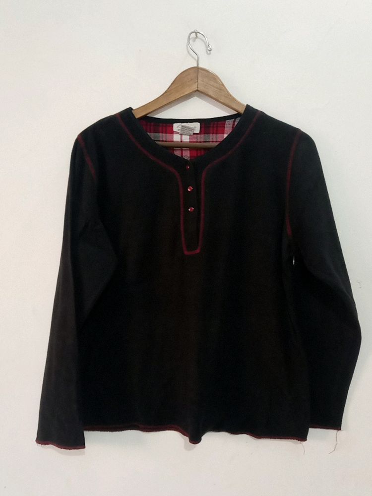 ⚫ Fancy Black T-shirt Com Sweater⚫