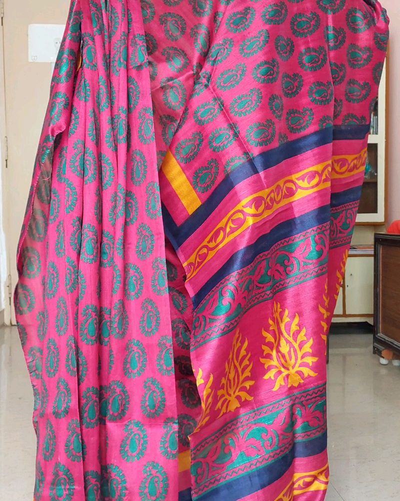 WINE-DARK PINK SHADE SAREE (11)💜