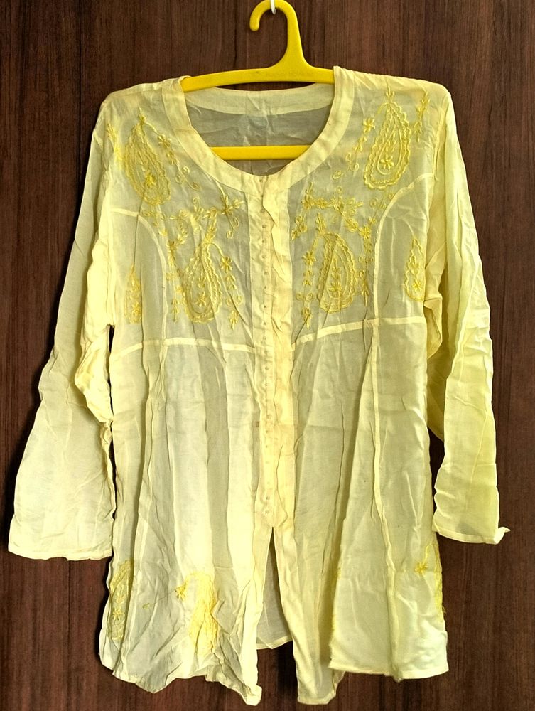 Pure Cotton Chikan Kurta