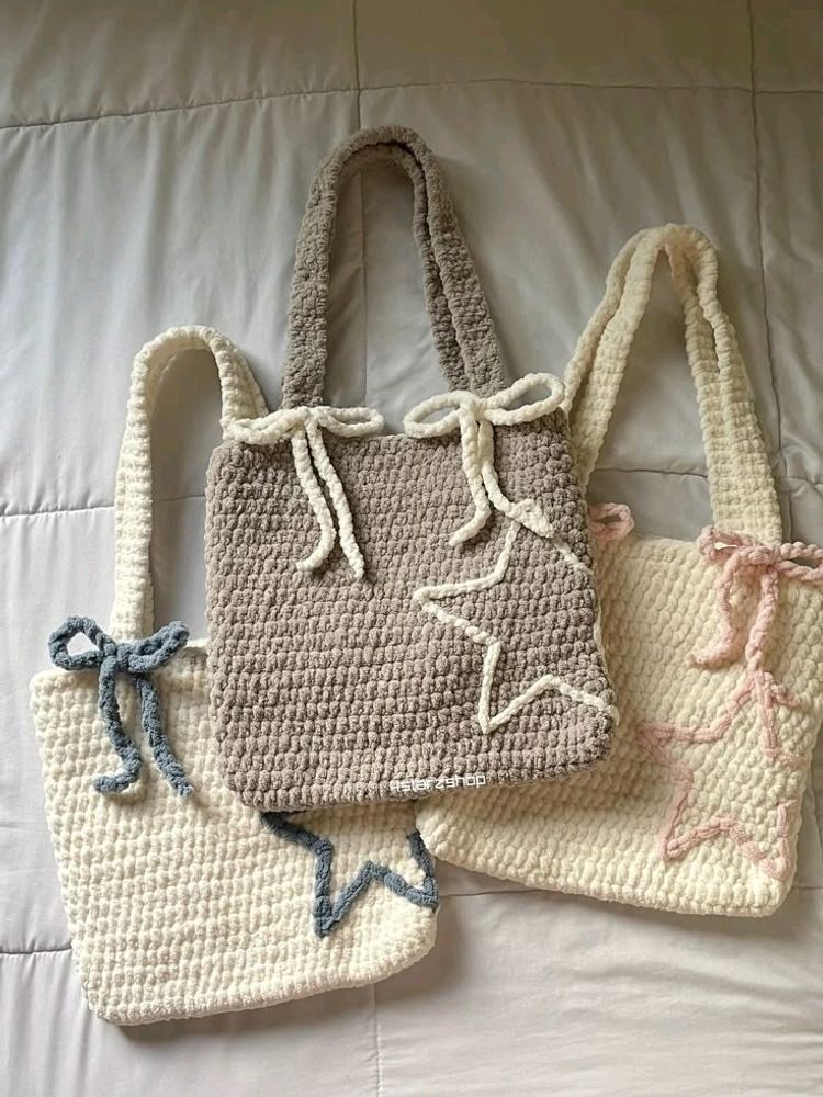 Chunky Crochet Star Bag ☆