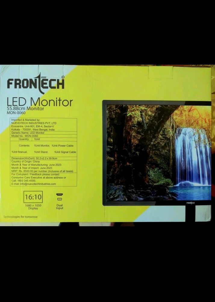 FRONTECH 15.4 Inch HD LED VA Panel Monitor