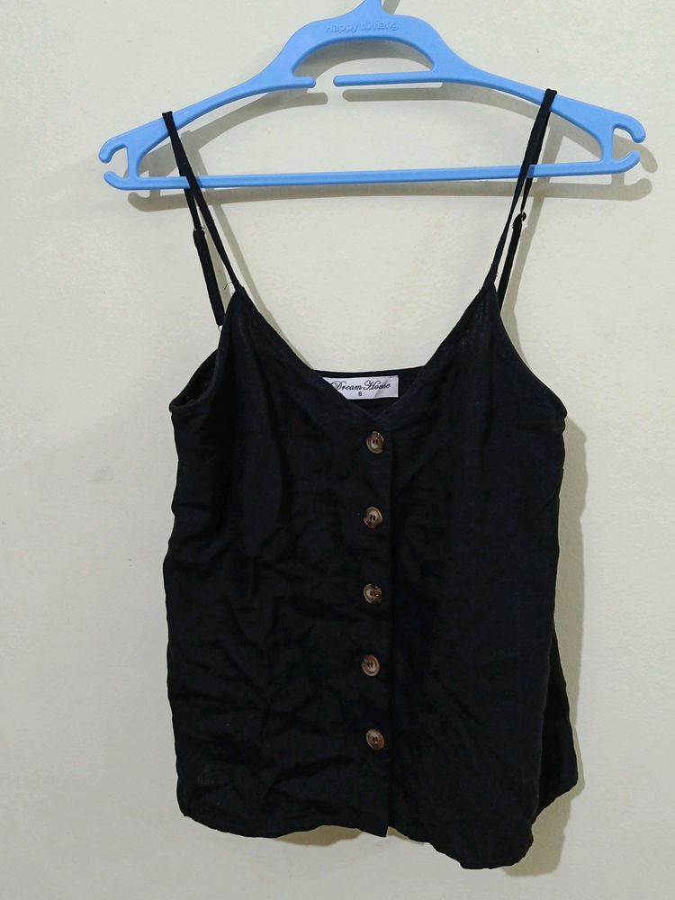 Cotton Spaghetti Strap Top