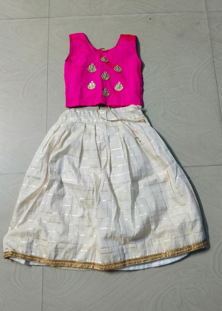 Kerala Traditional Baby Girl Crop Top