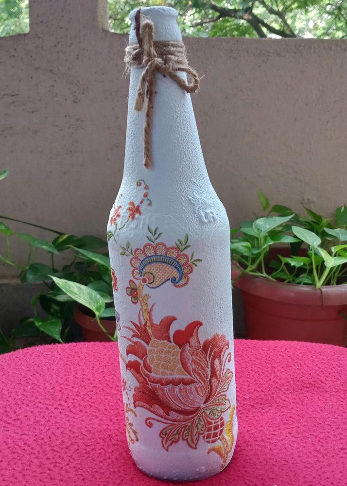 Decoupage Art Bottle