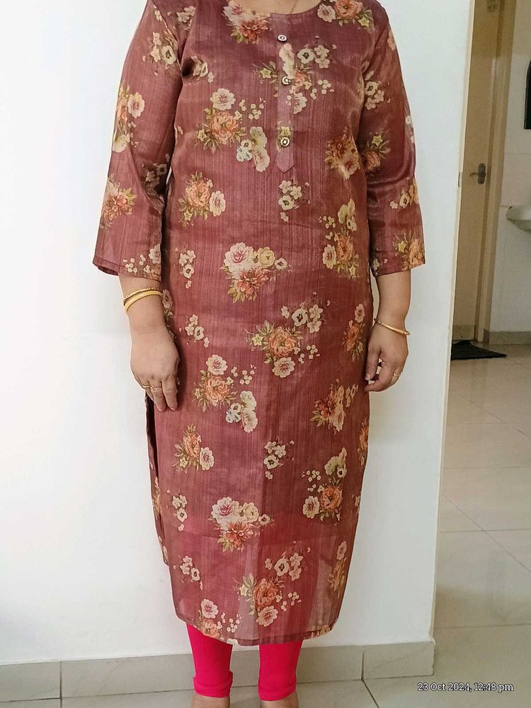 Floral Brown Kurti