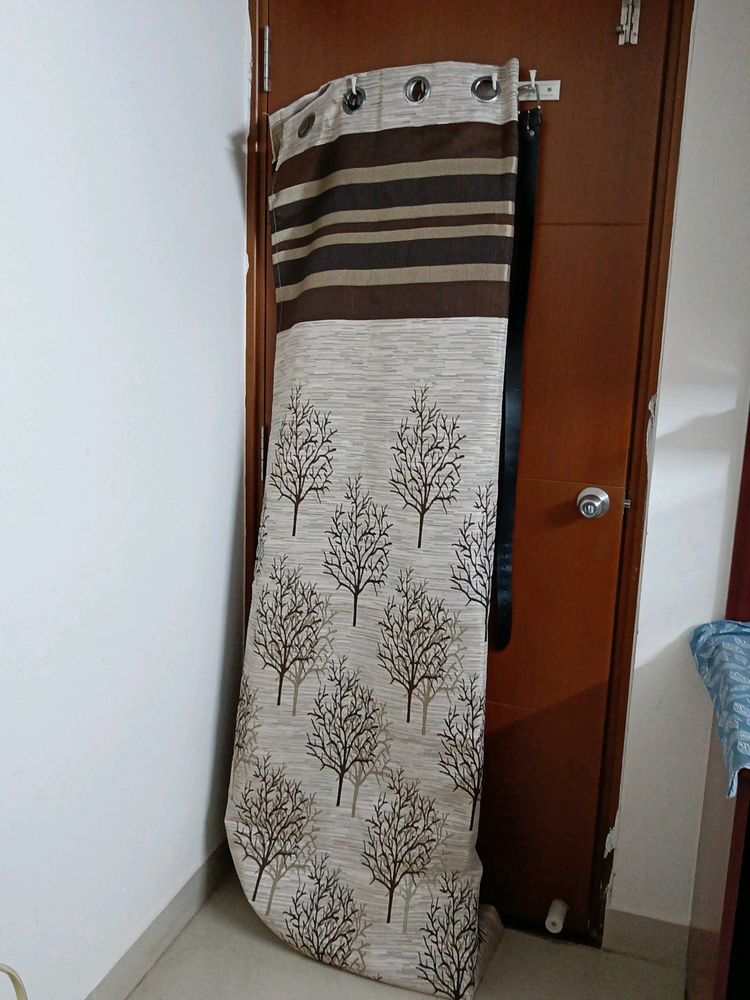 2piece Jute Black Out Heavy Curtains For Door.