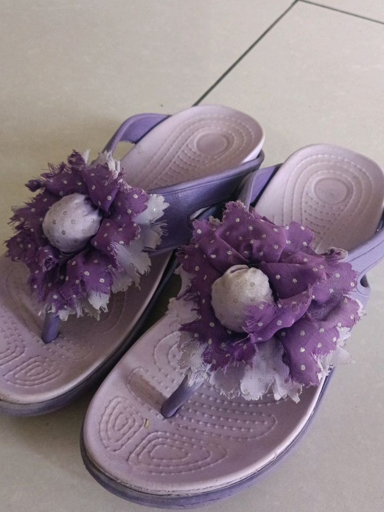 5 No.Flip Flops In Lavender Colour