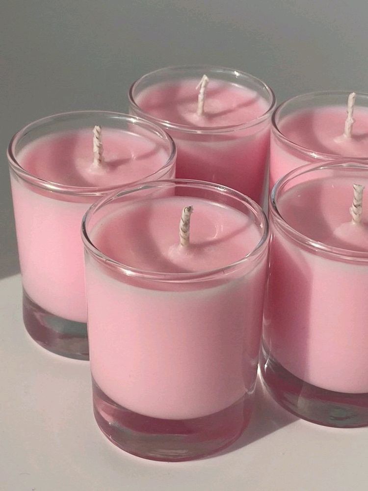 Pink Scented Candles