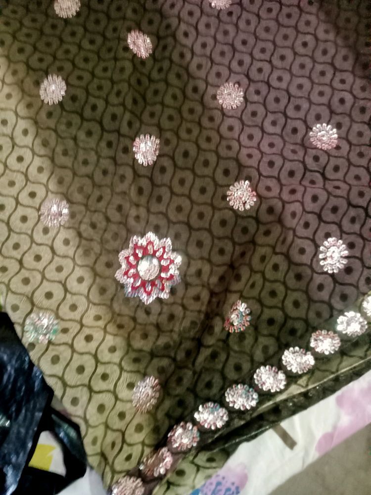 Grey Colour Saree