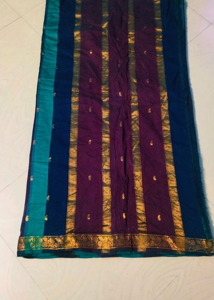 Multi Colour Cotton Silk Pure GadwalSaree