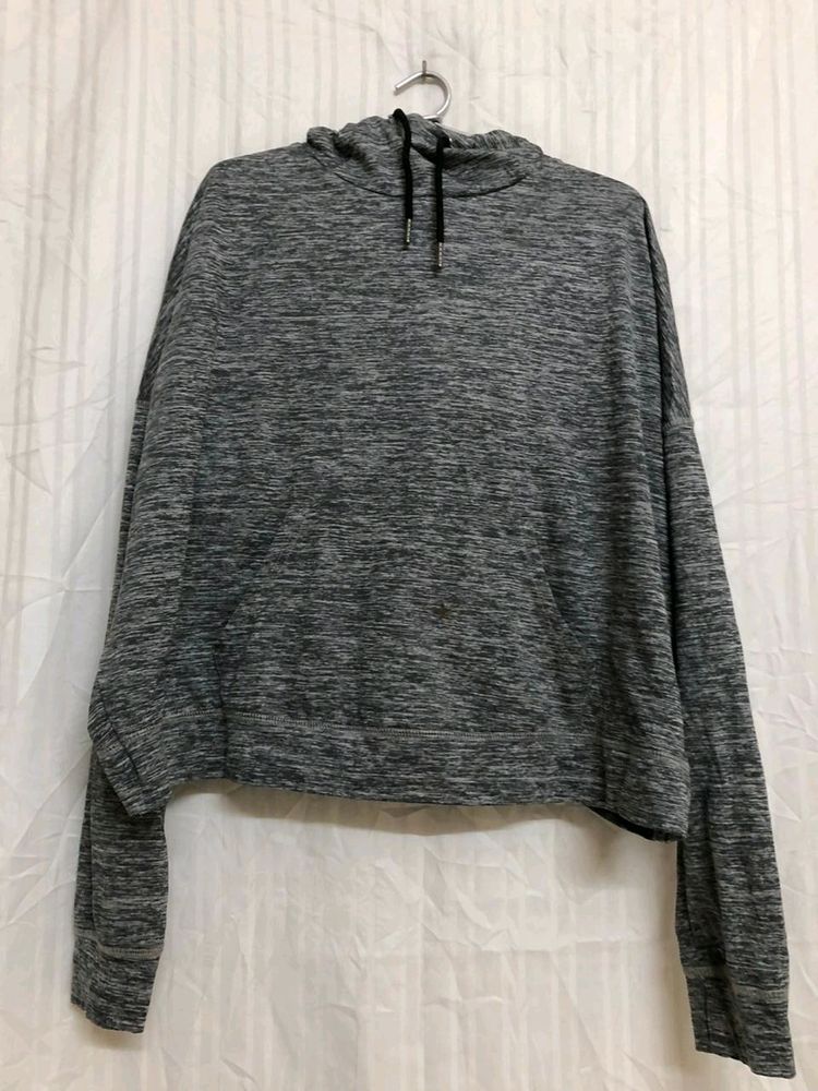 Body Grey Stylish Hoodie