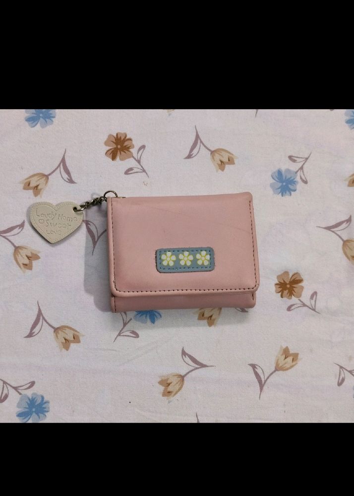 Pretty Pink Coloured Women Wallet/Small Purse