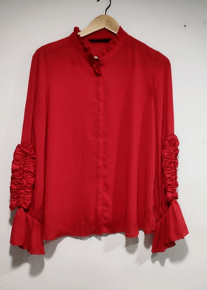 Zara Red Top