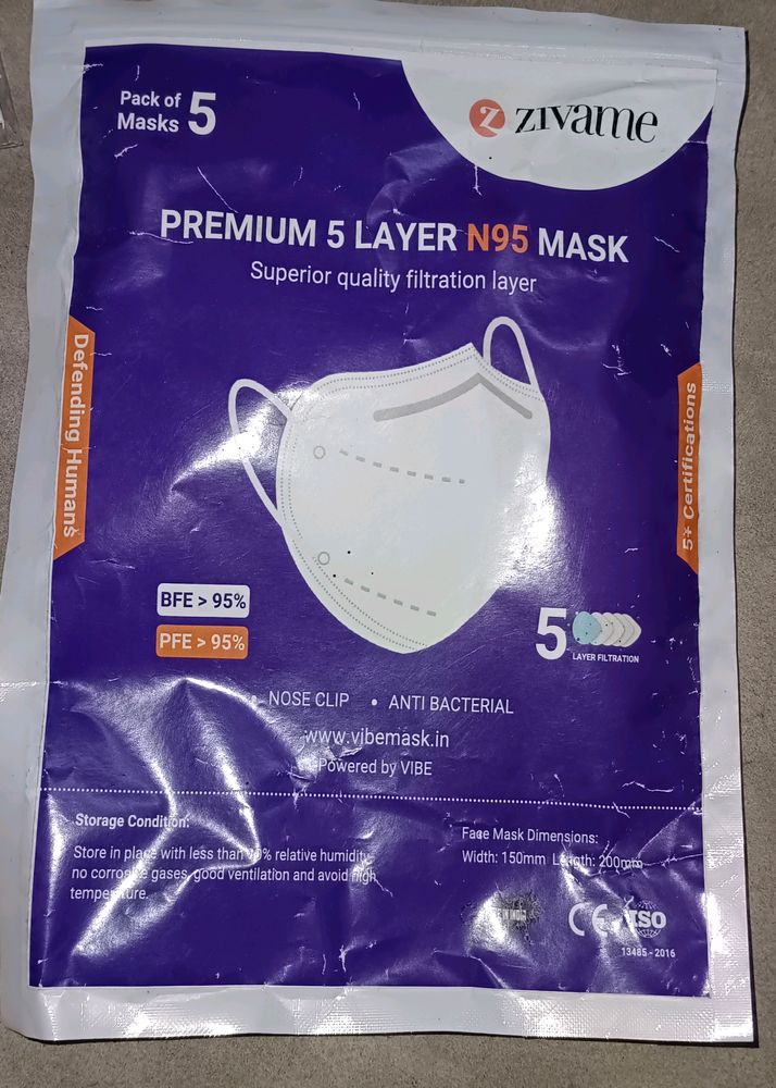 Premium 5 Layre N95 mask