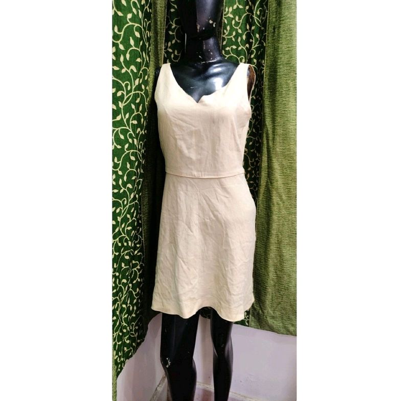 Cream Mini Dress From Womens.Lenght/32