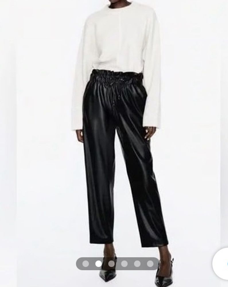 Zara Leather Trousers