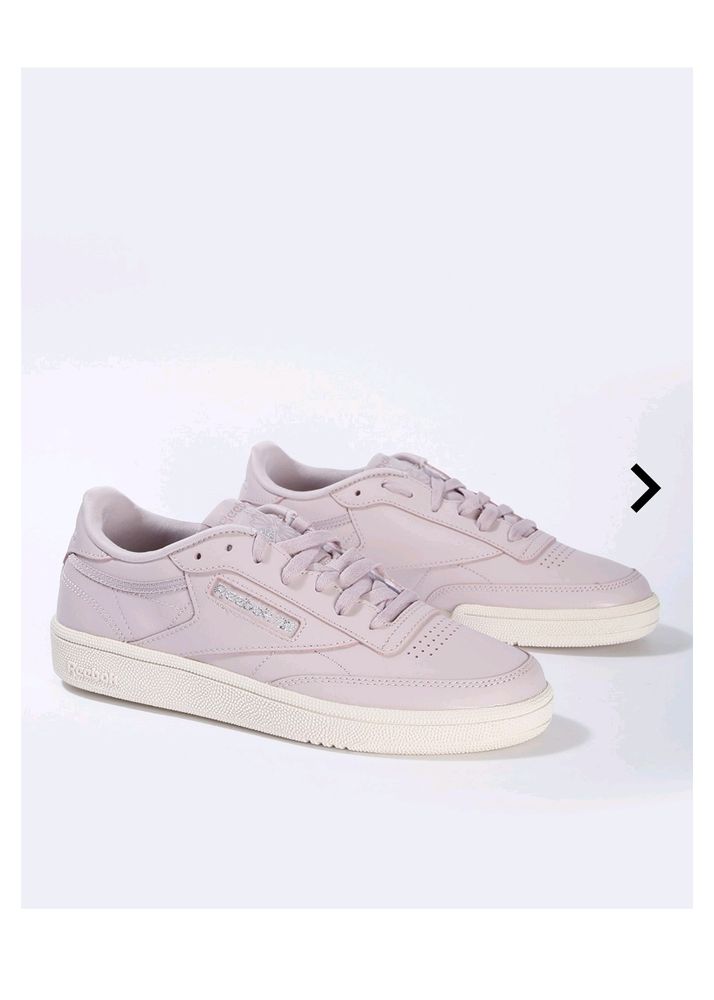 Reebok Leather Lilac Laceup Shoes