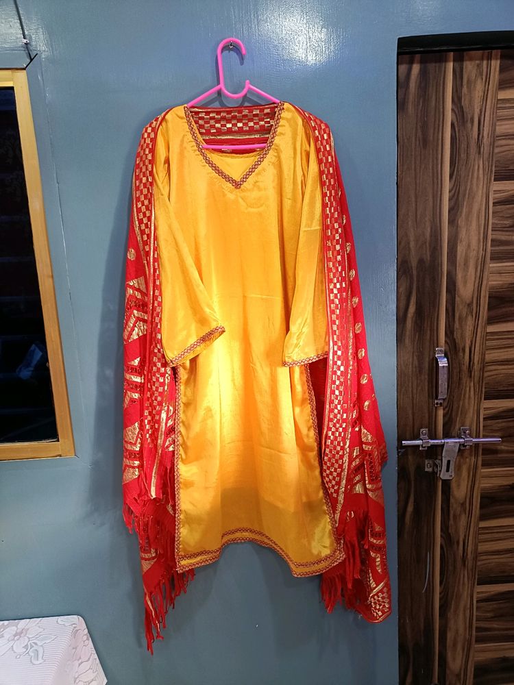 Pure Silk Pakistani Suit Set