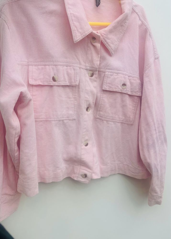 Pink cotrise Shacket- jacket