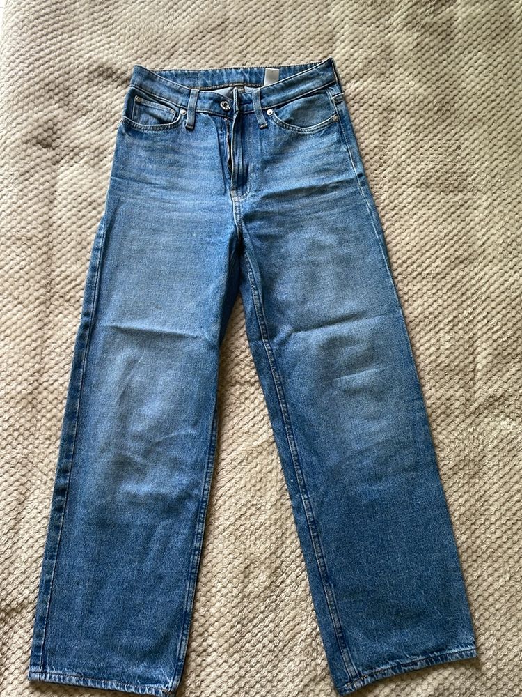 H&M Loose Straight High Waist Denim