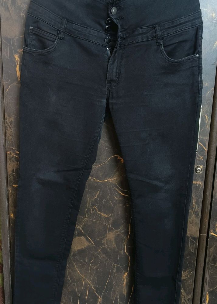 Women Black Casual Jeans