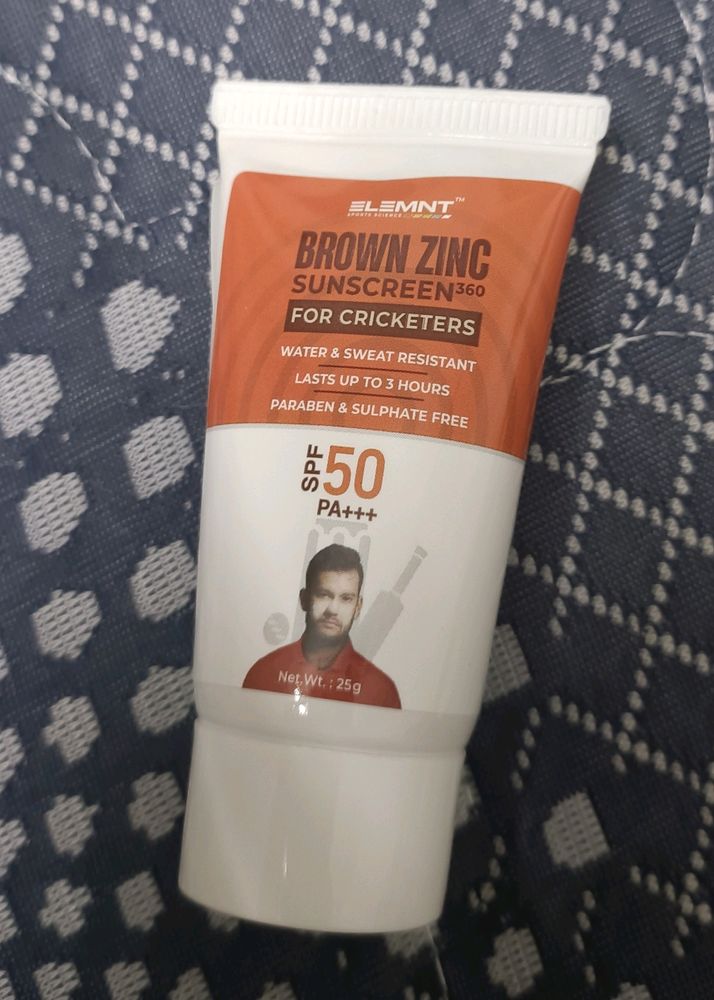 Sunscreen For Men- Brown Zinc Color,Long-lasting