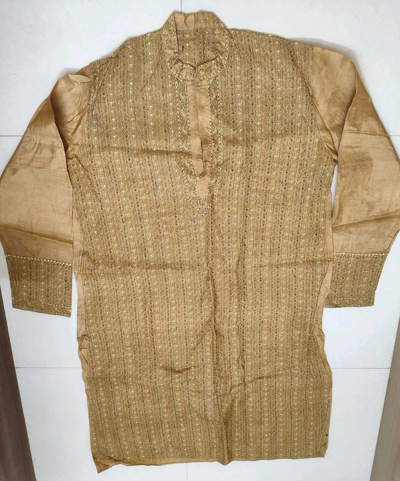 Tussar Long Kurta