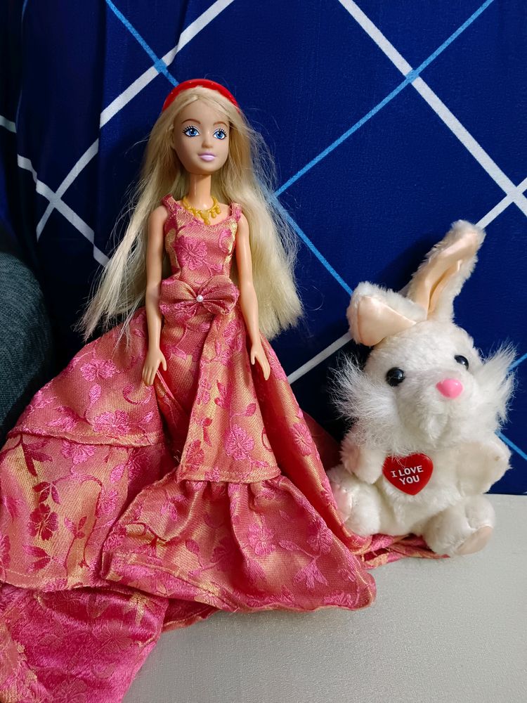 Barbie Doll With Bunny