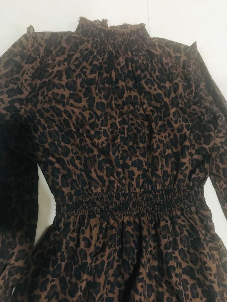 Leopard Print Dress Like New