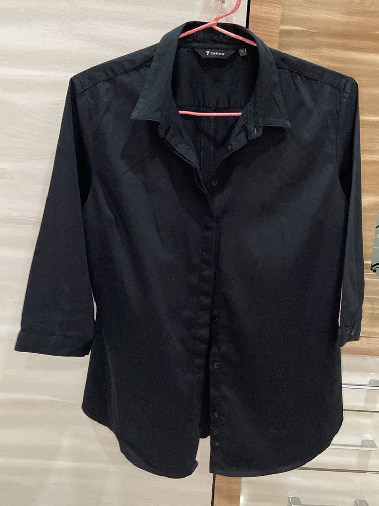 Van Heusen Black Shirt For Women