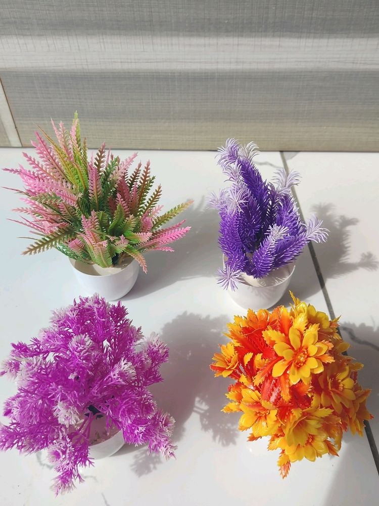 4 Piece Artificial Flowers