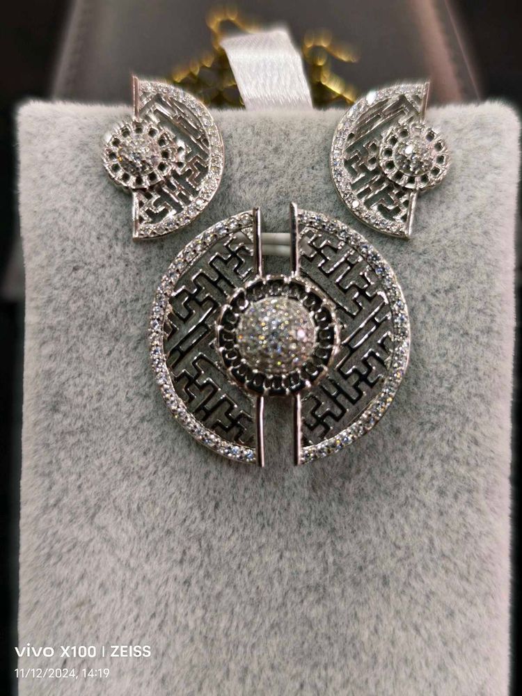 925 Silver Sterling Pendant Earrings