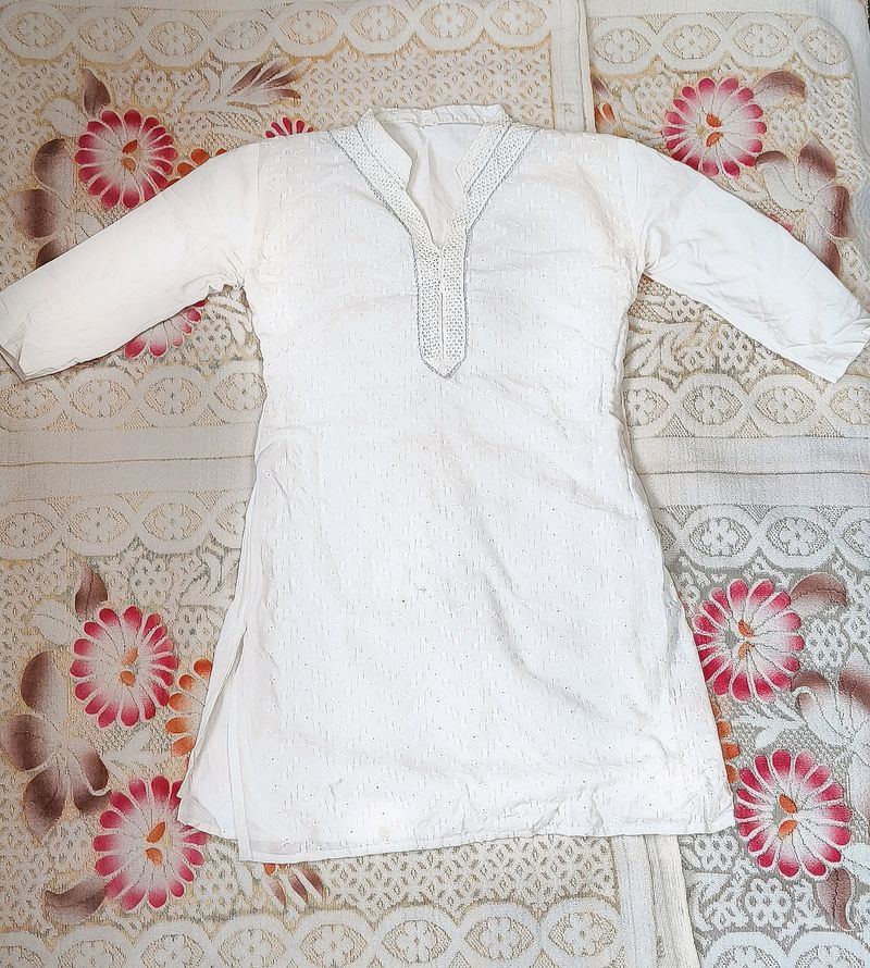 White Kurta Top