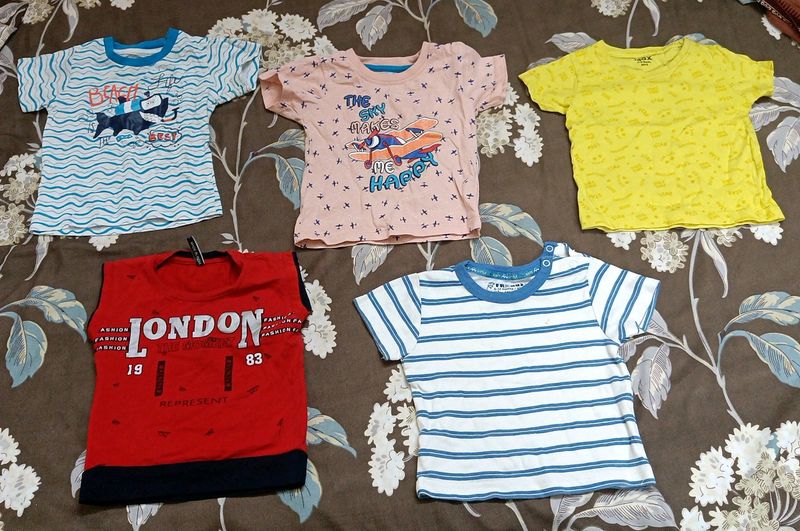 Branded T-shirts (6-12 Months) Combo