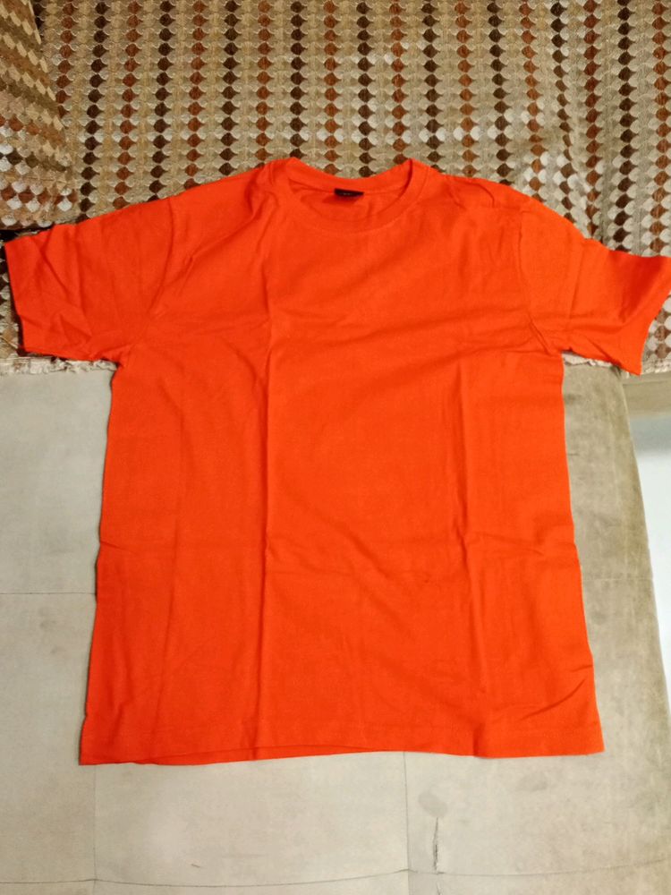 NOW Orange Oversized Tshirt For Women