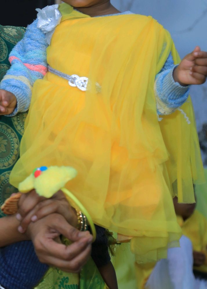 Diwali Offer Pretty Yellow Frock