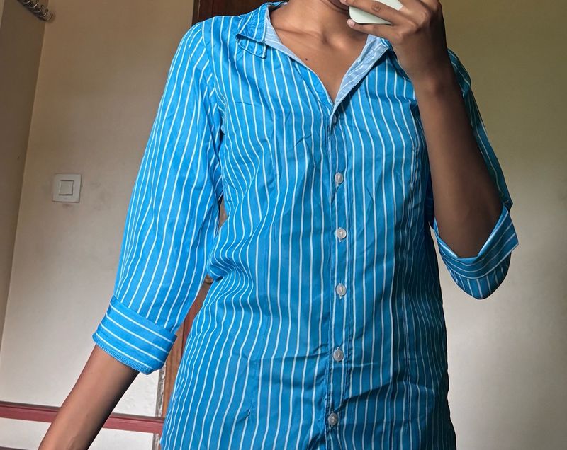 BLUE STRIPPED SHIRT🦋