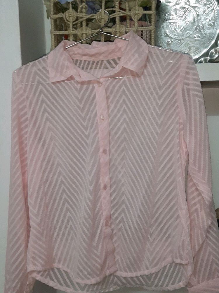 Sheer Pink Shirt